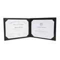 Ruskin Napoli Napa Leather Double Certificate/ Document Holder - Black